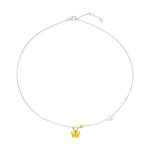 Dây cổ Vàng 10K Đính đá ECZ PNJ ❤️ HELLO KITTY XM00C000058