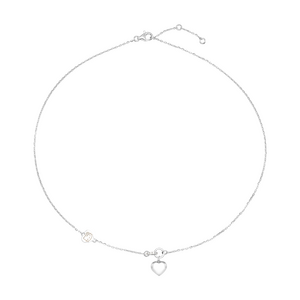 Dây cổ Vàng Trắng 10K Đính đá ECZ PNJ ❤️ HELLO KITTY XM00W000262