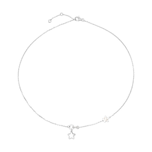 Dây cổ Vàng Trắng 10K Đính đá ECZ PNJ ❤️ HELLO KITTY XM00W000263