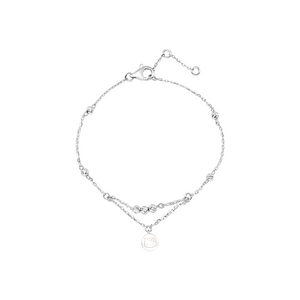 Lắc tay Vàng Trắng 10K PNJ ❤️ HELLO KITTY 0000W001621