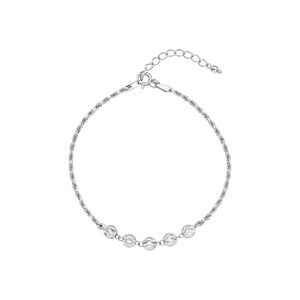 Lắc tay Vàng Trắng Ý 18K PNJ 0000W061055