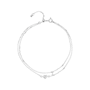 Lắc chân Bạc đính đá PNJSilver XM00W060068