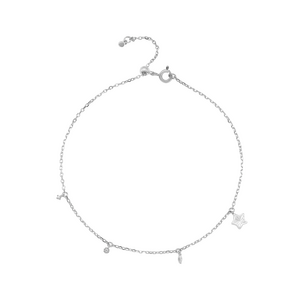 Lắc chân Bạc đính đá PNJSilver XMXMW060296