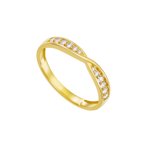 Nhẫn cưới Vàng 14K Đính đá ECZ PNJ XMXMY017121