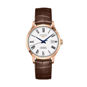 Đồng hồ Longines Longines Record Collection Nam L2.820.8.11.2 Dây da tổng hợp. 39 MM
