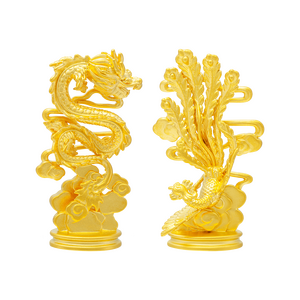 Bộ Tượng Long Phụng Giao Hòa Vàng 24K ~ 9.9 chỉ ARTA by PNJ 0000Y000155
