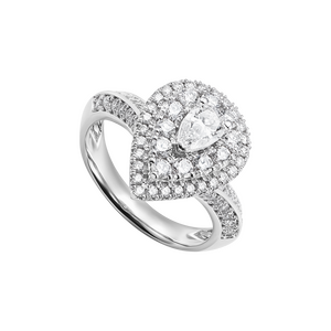 Nhẫn Kim cương Vàng Trắng 14K PNJ DDDDW014826