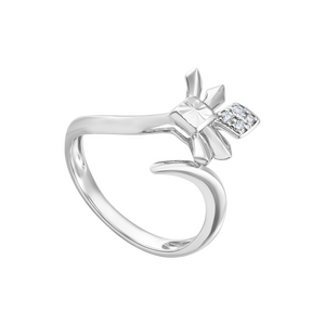 Nhẫn Kim cương Vàng Trắng 14K PNJ My First Diamond DDDDW015397