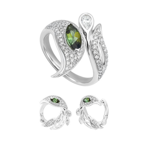 Bộ trang sức Vàng trắng PNJ 00012-00014