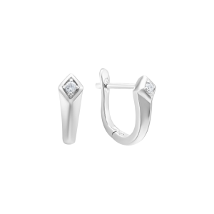 Bông tai Kim cương Vàng Trắng 14K PNJ My First Diamond DD00W002067