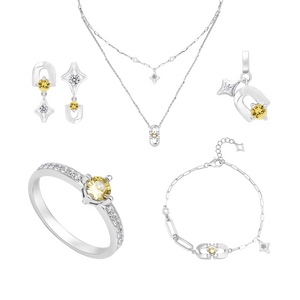 Bộ trang sức Vàng trắng 10K PNJ Magnétique 00023-00560