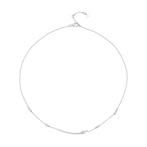 Dây cổ Kim cương Vàng Trắng 14K Disney|PNJ The shining princess DDDDW001040