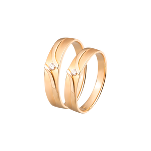 Nhẫn Cưới Kim Cương PNJ Chung Đôi Vàng 18K