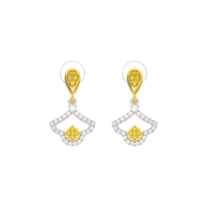 Bông tai Kim cương Vàng 14K Disney|PNJ The Shining Princess DDMXC000007