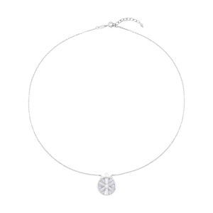 Dây cổ Vàng Trắng Ý 14K Đính đá ECZ PNJ XM00W060031