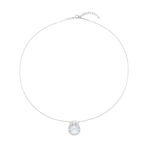 Dây cổ Vàng Trắng Ý 14K Đính đá ECZ PNJ XM00W060032