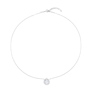 Dây cổ Vàng Trắng Ý 14K Đính đá ECZ PNJ XM00W060033