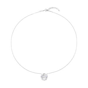 Dây cổ Vàng Trắng Ý 14K Đính đá ECZ PNJ XMXMW060240