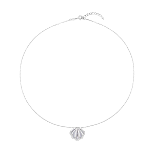 Dây cổ Vàng Trắng Ý 14K Đính đá ECZ PNJ XMXMW060241