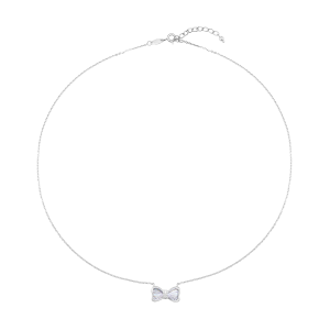 Dây cổ Vàng Trắng Ý 14K Đính đá ECZ PNJ XMXMW060243