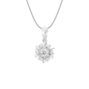 Mặt dây chuyền Kim cương Vàng Trắng 14K PNJ My First Diamond DDDDW002967