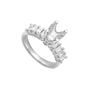 Vỏ Nhẫn Kim cương Vàng Trắng 18K PNJ 00DDW007571