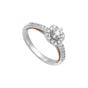 Nhẫn Kim cương Vàng 14K PNJ Cinderella DDDDH000558