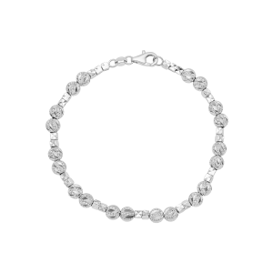 Lắc tay Vàng Trắng Ý 18K PNJ 0000W061058