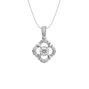 Mặt dây chuyền Kim cương Vàng Trắng 14K PNJ DDDDW060467
