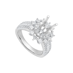Vỏ Nhẫn Kim cương Vàng Trắng 18K PNJ 00DDW063801
