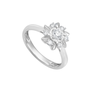 Nhẫn Kim cương Vàng Trắng 14K PNJ My First Diamond DDDDW015421