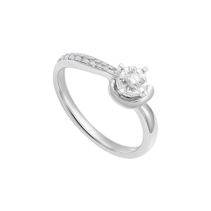 Nhẫn Kim cương Vàng Trắng 14K PNJ My First Diamond DDDDW015424