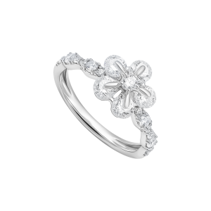 Nhẫn Vàng Trắng 10K Đính đá ECZ STYLE By PNJ XMXMW006686