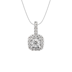 Mặt dây chuyền Kim cương Vàng trắng 14K PNJ DDDDW002802