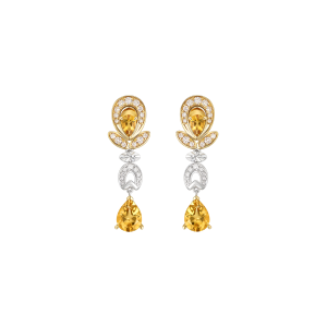 Bông tai Vàng 14K Đính đá Citrine PNJ CTMXC000006