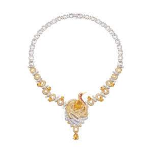 Dây cổ Vàng 14K Đính đá Citrine PNJ CTMXC000016