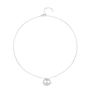 Dây cổ Kim cương Vàng Trắng 14K PNJ Aladin DDDDW001038