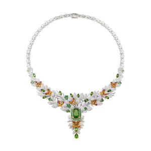 Dây cổ Vàng 14K Đính đá Tourmaline PNJ TMMXC000007