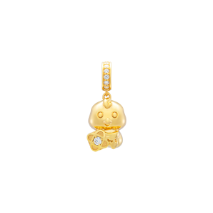 Hạt Charm Vàng 14K Đính đá ECZ PNJ Kim Bảo Như Ý XMXMY000247