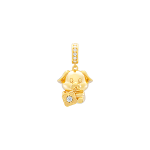 Hạt Charm Vàng 14K Đính đá ECZ PNJ Kim Bảo Như Ý XMXMY000248