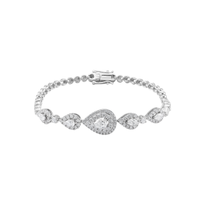 Lắc tay Kim cương Vàng Trắng 14K PNJ DDDDW001038