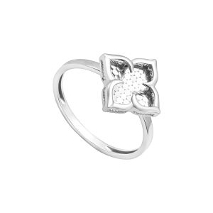 Nhẫn Vàng Trắng Ý 18K PNJ 0000W060390