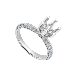 Vỏ Nhẫn Kim cương Vàng Trắng 18K PNJ 00DDW007747