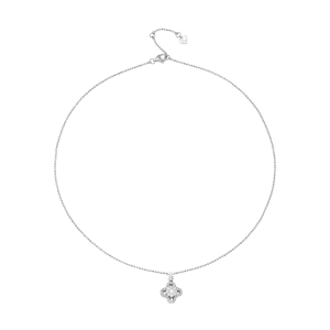 Dây cổ Kim cương Vàng Trắng 14K PNJ Cinderella DDDDW001048
