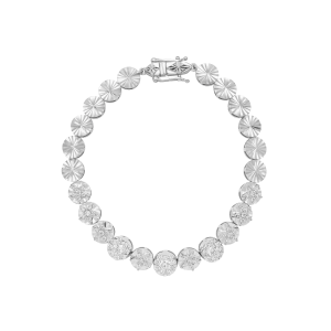 Lắc tay Kim cương Vàng Trắng 14K PNJ Cinderella DDDDW001070