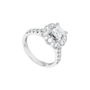 Nhẫn Kim cương Vàng Trắng 14K PNJ DDDDW015166
