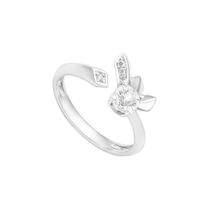 Nhẫn Kim cương Vàng Trắng 14K PNJ My First Diamond DDDDW015420