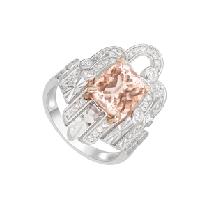 Nhẫn Vàng 14K Đính đá Morganite PNJ Masterpiece MGDDH000032