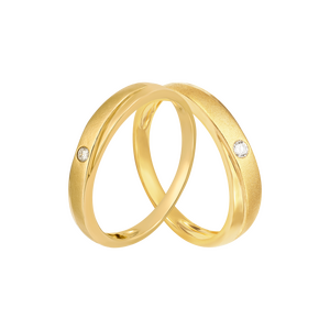 Nhẫn Cưới Kim Cương PNJ Chung Đôi Vàng 18K