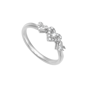 Nhẫn Kim cương Vàng Trắng 14K PNJ General disney princess DDDDW015385
